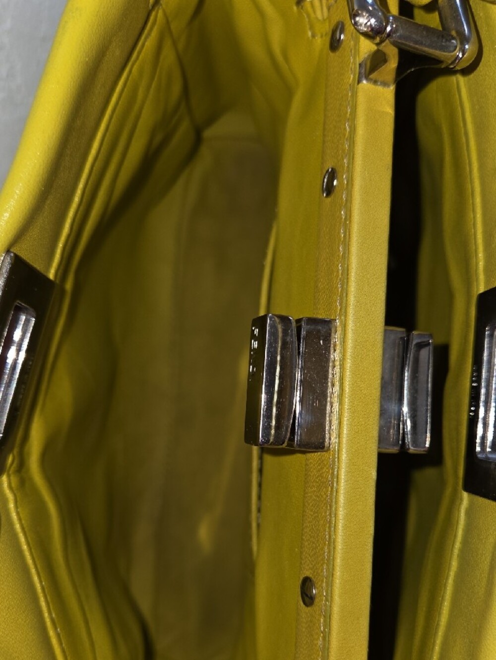 Fendi Peekaboo Yellow Handbag - Picture 6 of 9